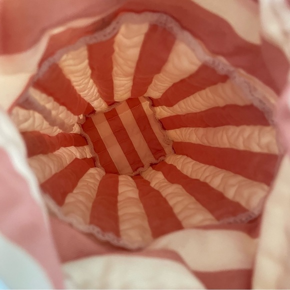 Handmade Quilt Tumbler Carry Case Tumbler Bottle Sling Bag Pink White - Picture 9 of 11